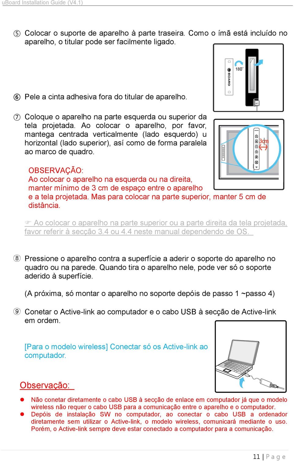 Ao colocar o aparelho, por favor, mantega centrada verticalmente (lado esquerdo) u horizontal (lado superior), así como de forma paralela ao marco de quadro.