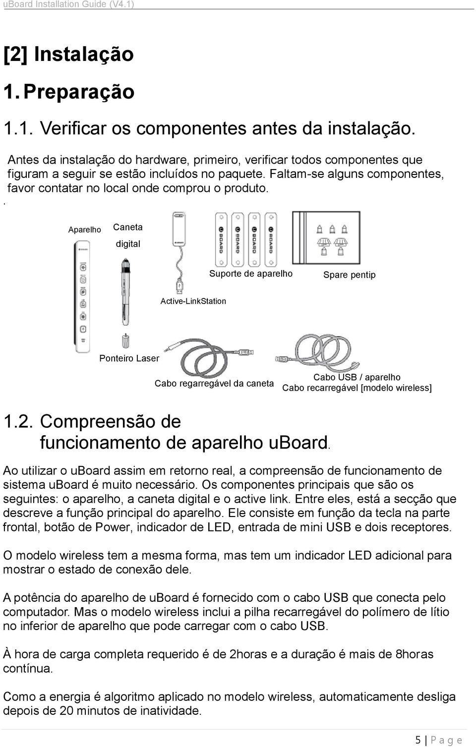 . Aparelho Caneta digital Suporte de aparelho Spare pentip Active-LinkStation Ponteiro Laser Cabo regarregável da caneta Cabo USB / aparelho Cabo recarregável [modelo wireless] 1.2.