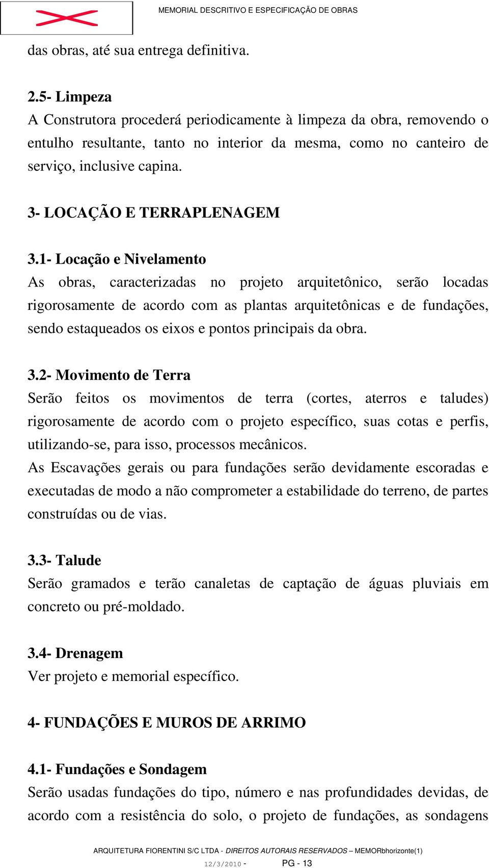 3- LOCAÇÃO E TERRAPLENAGEM 3.