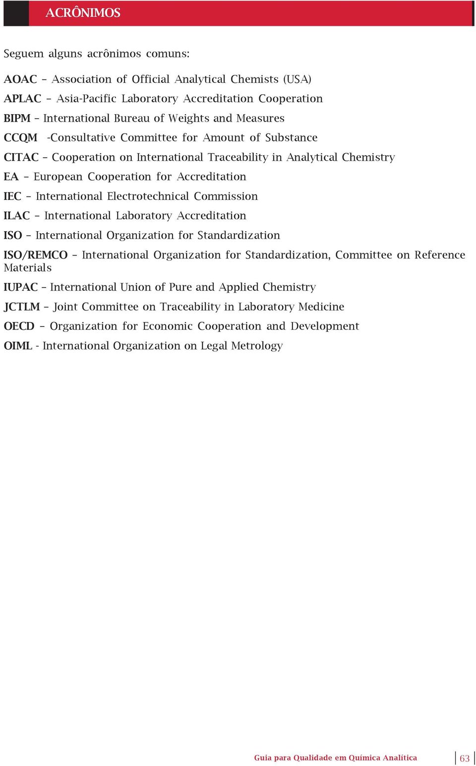 Electrotechnical Commission ILAC International Laboratory Accreditation ISO International Organization for Standardization ISO/REMCO International Organization for Standardization, Committee on