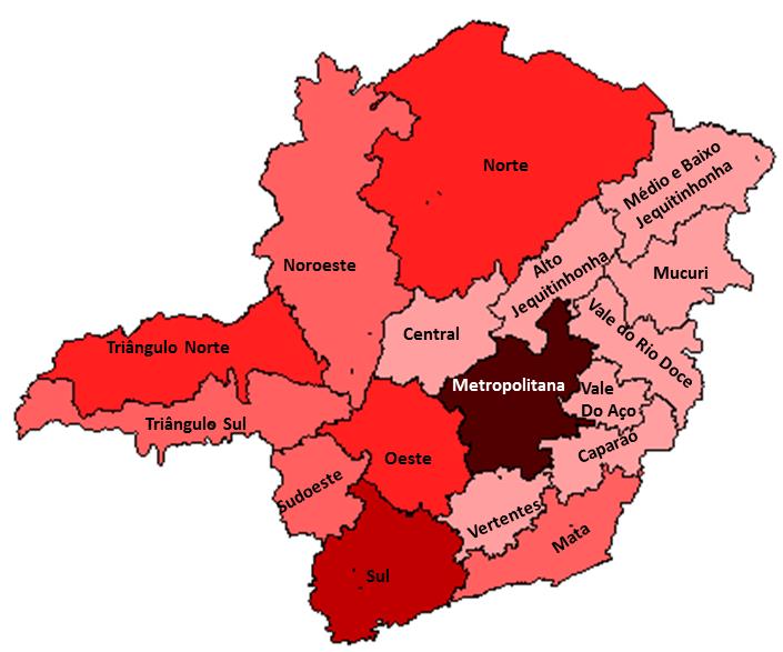 Presença no Estado e regionalização Número de Operações por Território de