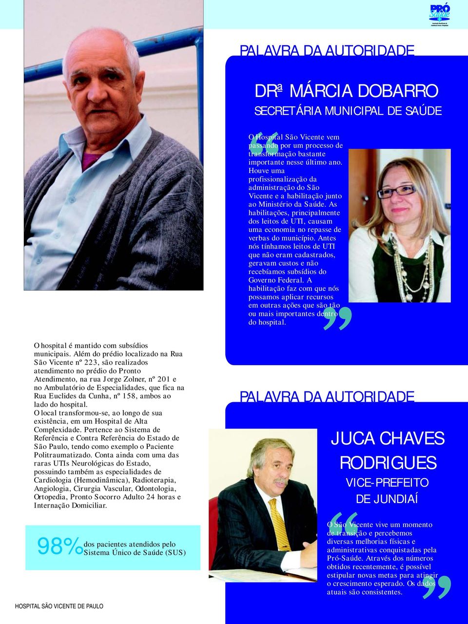 Euclides da Cunha, nº 158, ambos ao lado do hospital. O local transformou-se, ao longo de sua existência, em um Hospital de Alta Complexidade.