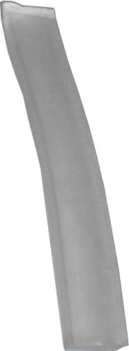 5 mm - F2 10339B - Pelúcia cinza para calha de Puxador em rolos de 125 mts