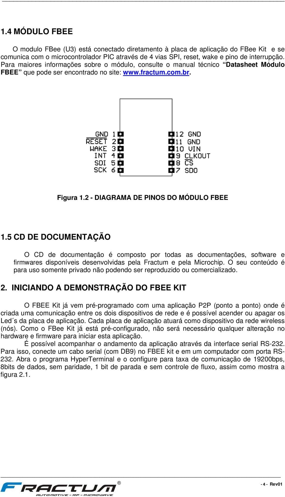 5 CD DE DOCUMENTAÇÃO O CD de documentação é composto por todas as documentações, software e firmwares disponíveis desenvolvidas pela Fractum e pela Microchip.