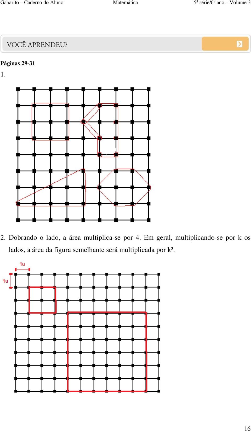 Dobrando o lado, a área multiplica-se