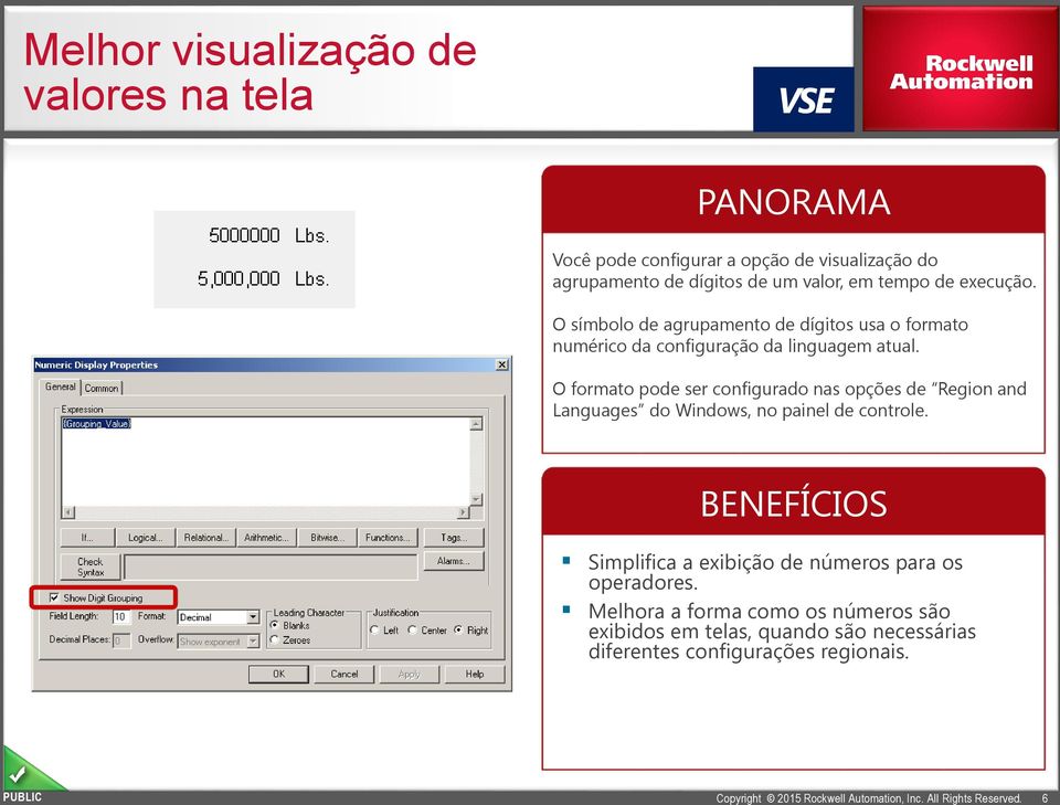 O formato pode ser configurado nas opções de Region and Languages do Windows, no painel de controle.