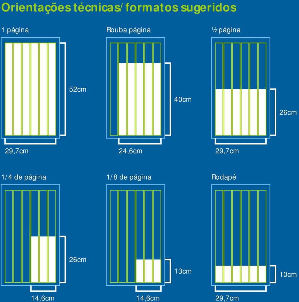página 52cm 40cm 26cm 24,6cm 1/4 de