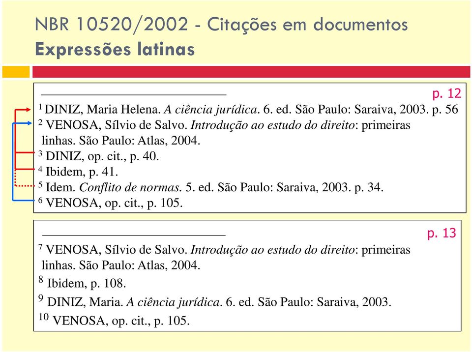 São Paulo: Saraiva, 2003. p. 34. 6 VENOSA, op. cit., p. 105. 7 VENOSA, Sílvio de Salvo. Introdução ao estudo do direito: primeiras linhas.