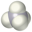 Estrutura Tetraédrica do Metano Orbitais sp 3 no C se entrelaçam com orbitais 1s nos 4 átomos para formar quatro ligações C-