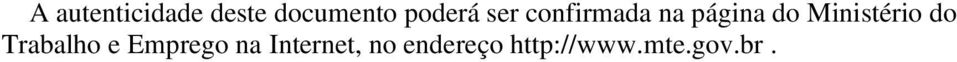 Ministério do Trabalho e Emprego na