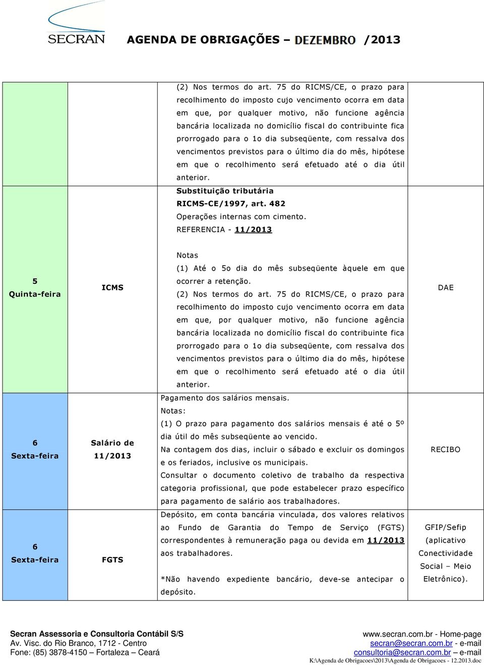 prorrogado para o 1o dia subseqüente, com ressalva dos vencimentos previstos para o último dia do mês, hipótese em que o recolhimento será efetuado até o dia útil anterior.