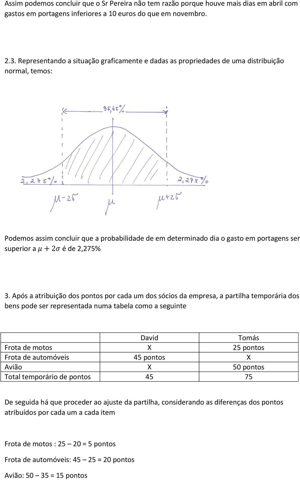 μ + 2σ é de 2,275%.