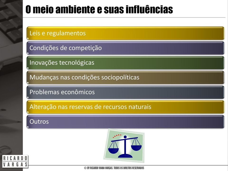 tecnológicas Mudanças nas condições sociopolíticas