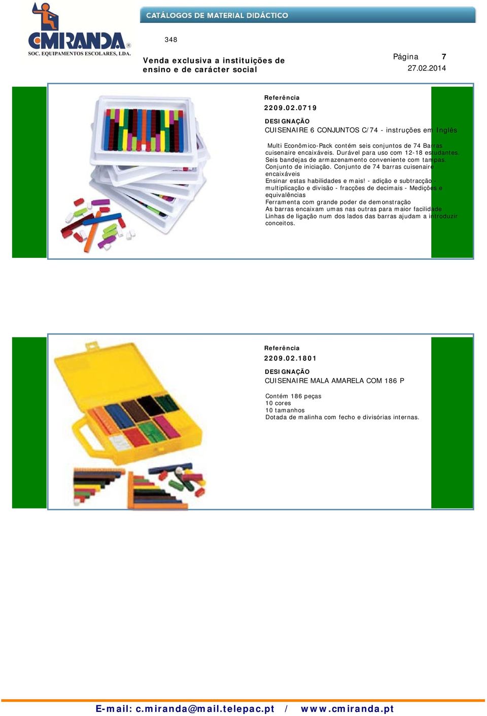 Conjunto de 74 barras cuisenaire encaixáveis Ensinar estas habilidades e mais!