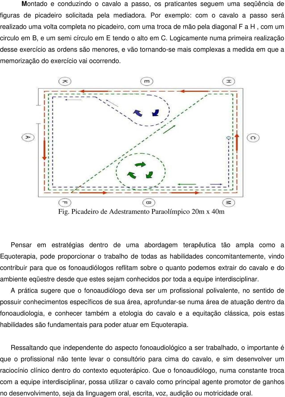 Logicamente numa primeira realização desse exercício as ordens são menores, e vão tornando-se mais complexas a medida em que a memorização do exercício vai ocorrendo. Fig.