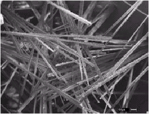 (a) (b) Figura 2.15 - Imagem de produtos de hidratação do cimento obtida por MEV: (a) Imagem por Elétrons Retroespalhados (DIAMOND, 2001) e (b) Imagem por Elétrons Secundários (ANDRADE & VEIGA, 1998).