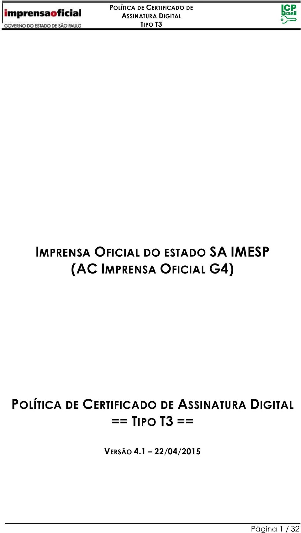 POLÍTICA DE CERTIFICADO DE == ==