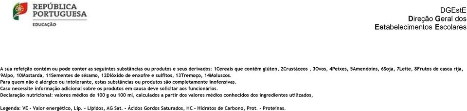 Para quem não é alérgico ou intolerante, estas substâncias ou produtos são completamente inofensivas.