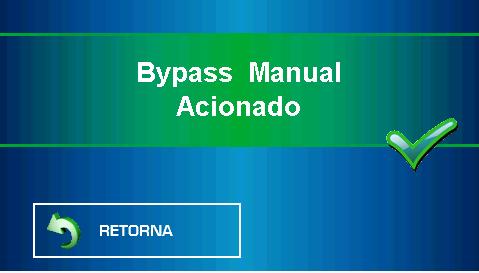 Tela de medições: Potências de saída em percentual, basta clicar no botão % no canto superior da tela, mostra kva%, kw% e A%. Clique em AVANÇA para ir para a tela seguinte.