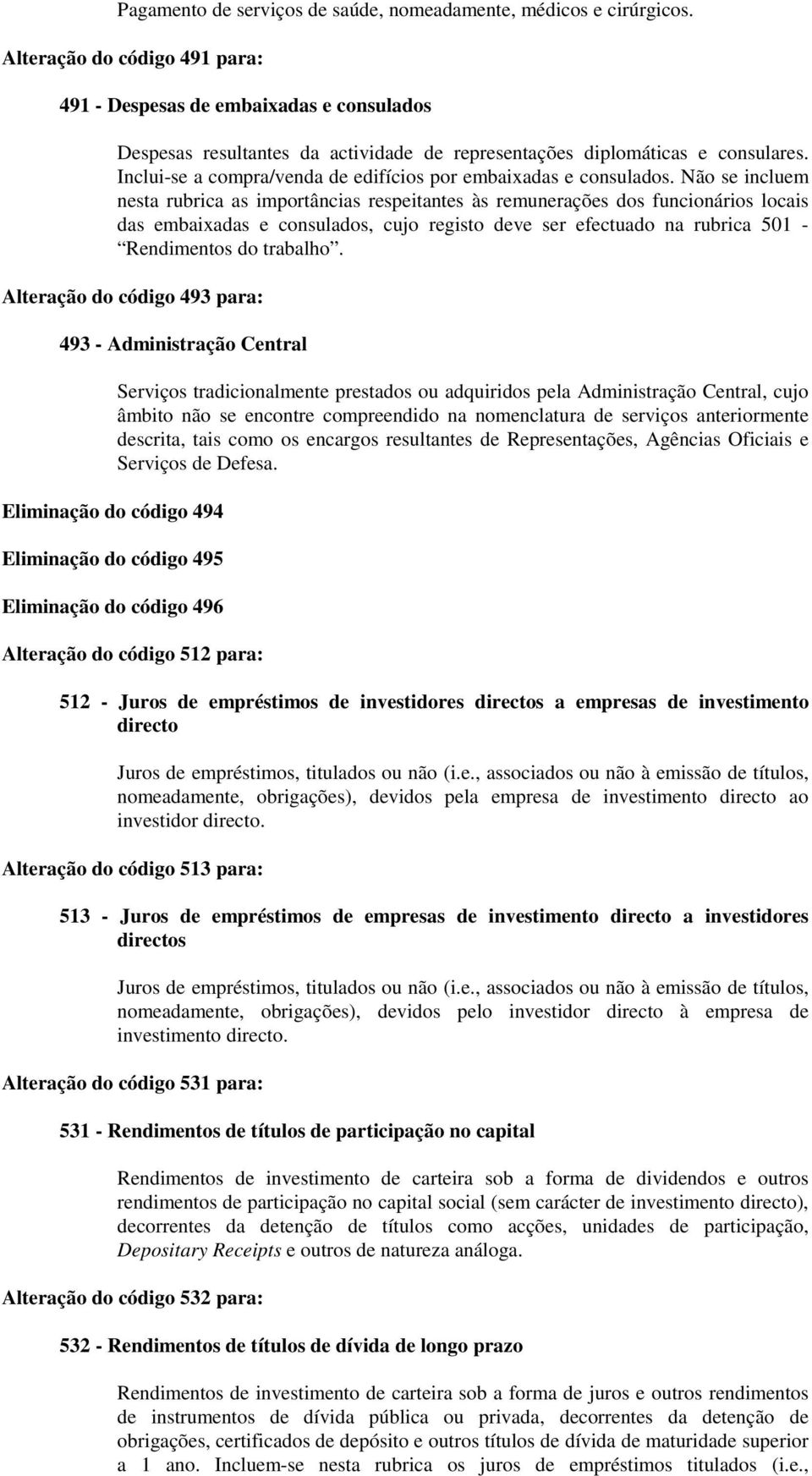 Inclui-se a compra/venda de edifícios por embaixadas e consulados.