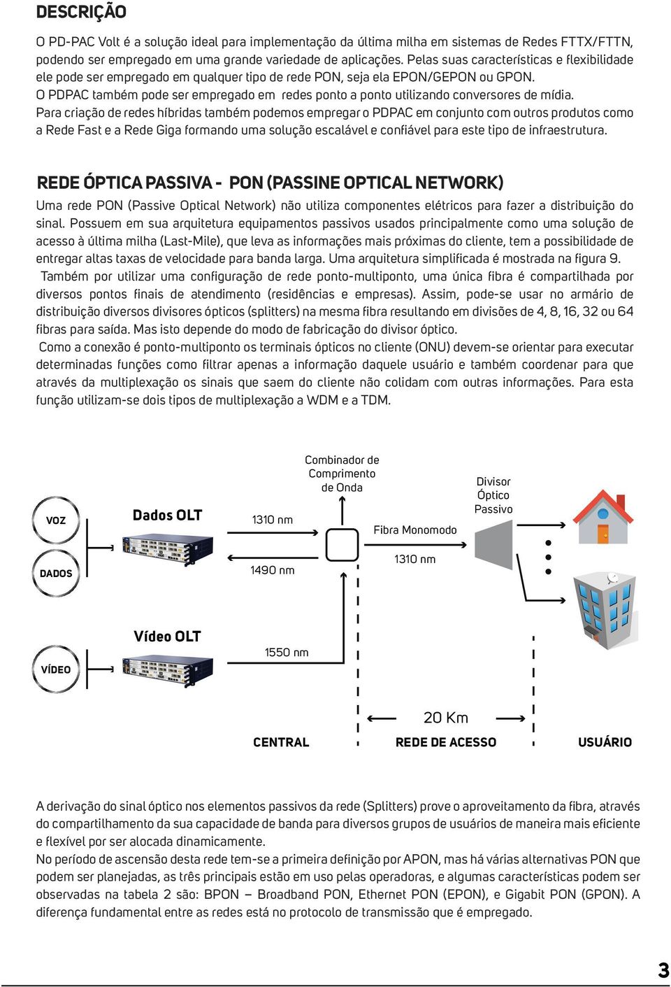 O PDPAC também pode ser empregado em redes ponto a ponto utilizando conversores de mídia.