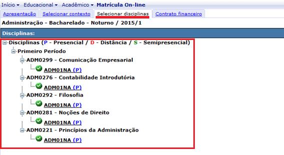 para prosseguir PASSO 5 LEIA, CONFIRME E IMPRIMA O CONTRATO EDUCACIONAL Em seguida, faça a leitura do contrato educacional.