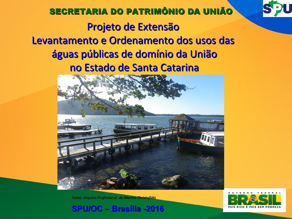 domínio da União no Estado de Santa Catarina Fonte: