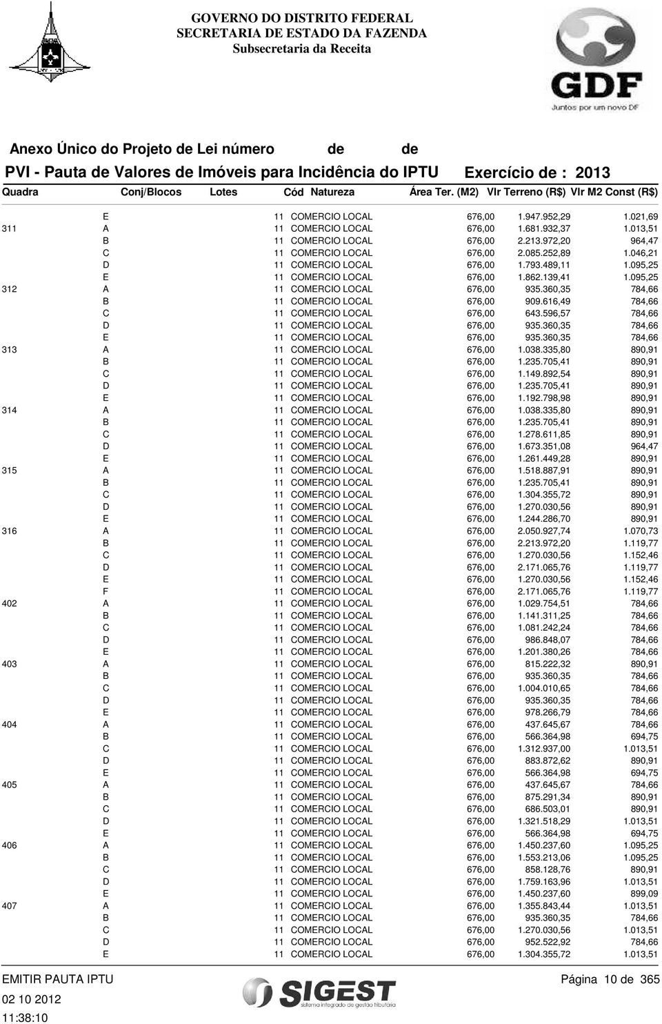 616,49 784,66 C 11 COMERCIO LOCAL 676,00 643.596,57 784,66 D 11 COMERCIO LOCAL 676,00 935.360,35 784,66 E 11 COMERCIO LOCAL 676,00 935.360,35 784,66 313 A 11 COMERCIO LOCAL 676,00 1.038.