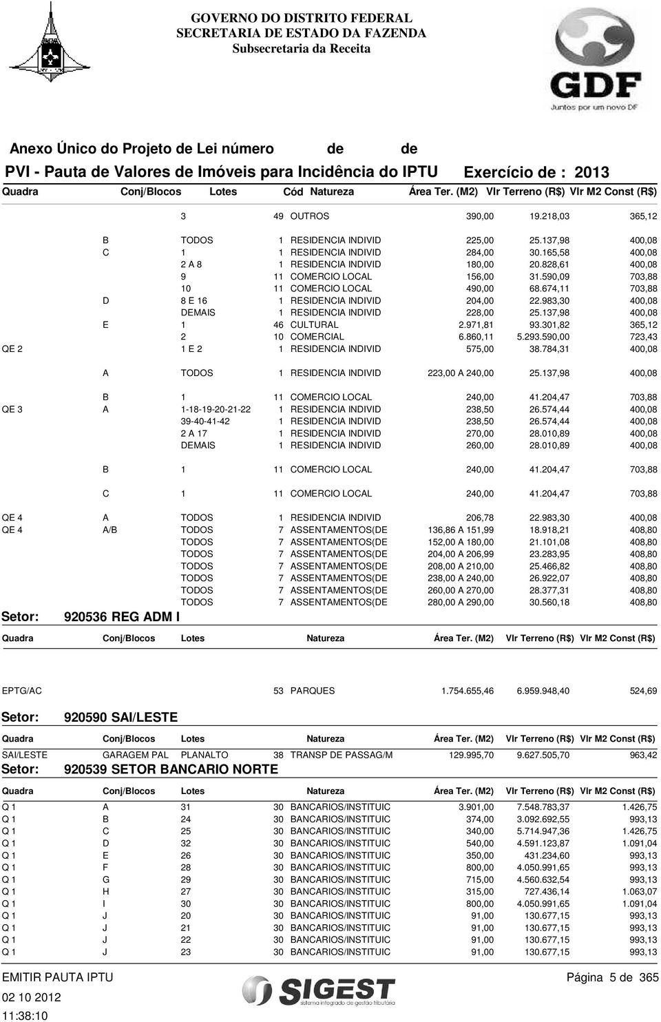 674,11 703,88 D 8 E 16 1 RESIDENCIA INDIVID 204,00 22.983,30 400,08 DEMAIS 1 RESIDENCIA INDIVID 228,00 25.137,98 400,08 E 1 46 CULTURAL 2.971,81 93.301,82 365,12 2 10 COMERCIAL 6.860,11 5.293.