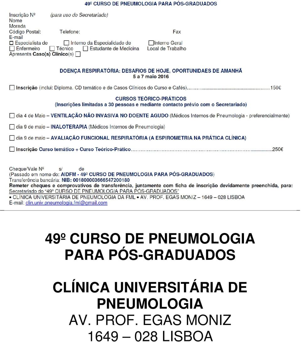 UNIVERSITÁRIA DE PNEUMOLOGIA