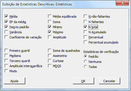 Analisar dados 6. Em Por variáveis (opcional), insira Centro Status. Para a maioria dos comandos do Minitab, é necessário preencher apenas a caixa de diálogo principal para executar o comando.