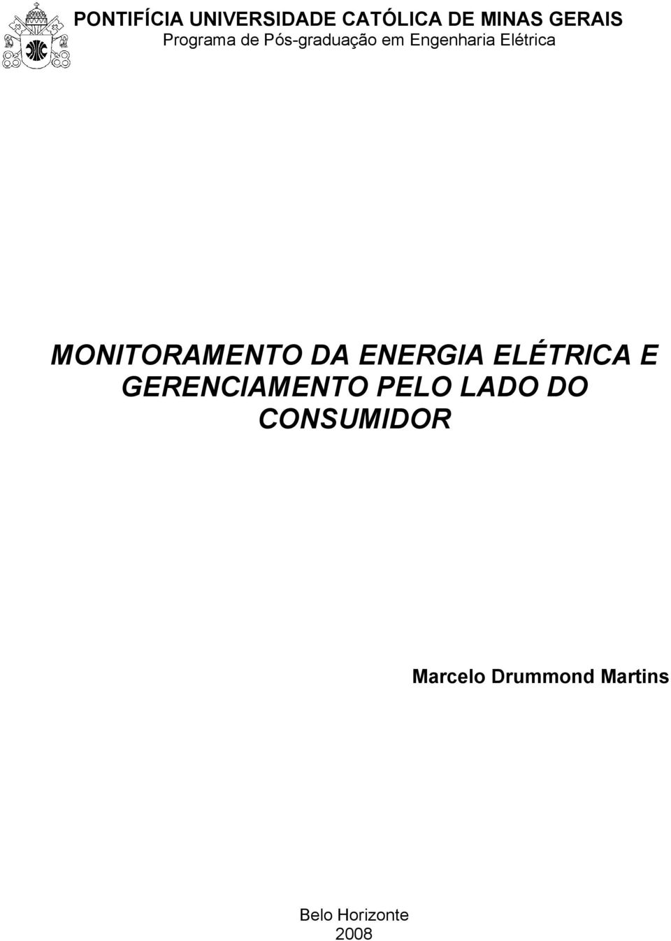 MONITORAMENTO DA ENERGIA ELÉTRICA E GERENCIAMENTO