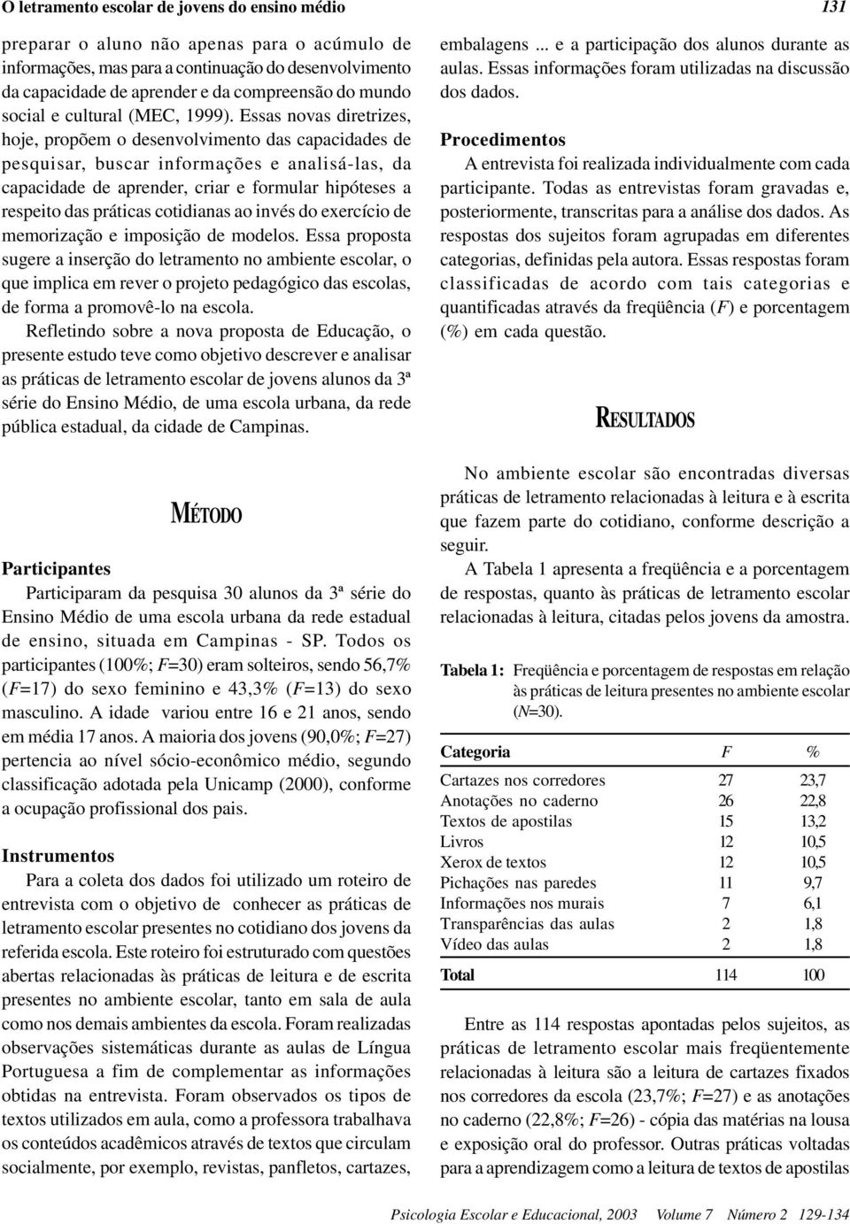 Essas novas diretrizes, hoje, propõem o desenvolvimento das capacidades de pesquisar, buscar informações e analisá-las, da capacidade de aprender, criar e formular hipóteses a respeito das práticas