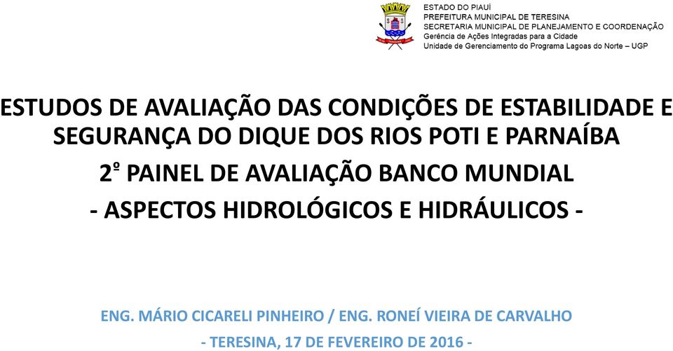 - ASPECTOS HIDROLÓGICOS E HIDRÁULICOS - ENG.