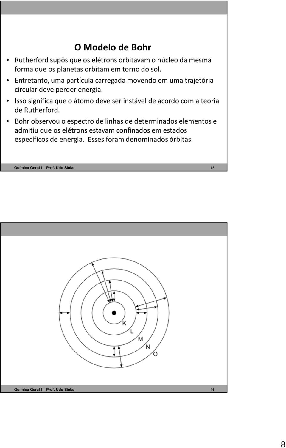 Issosignificaque o átomodeveserinstávelde acordocom a teoria de Rutherford.