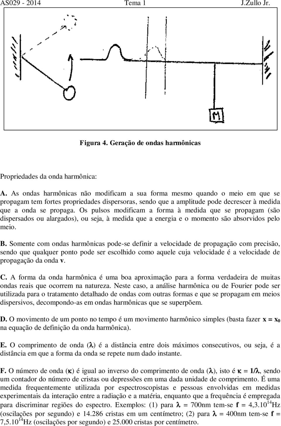 Os pulsos modificam a forma à medida que se propagam (são dispersados ou alargados), ou seja, à medida que a energia e o momento são absorvidos pelo meio. B.