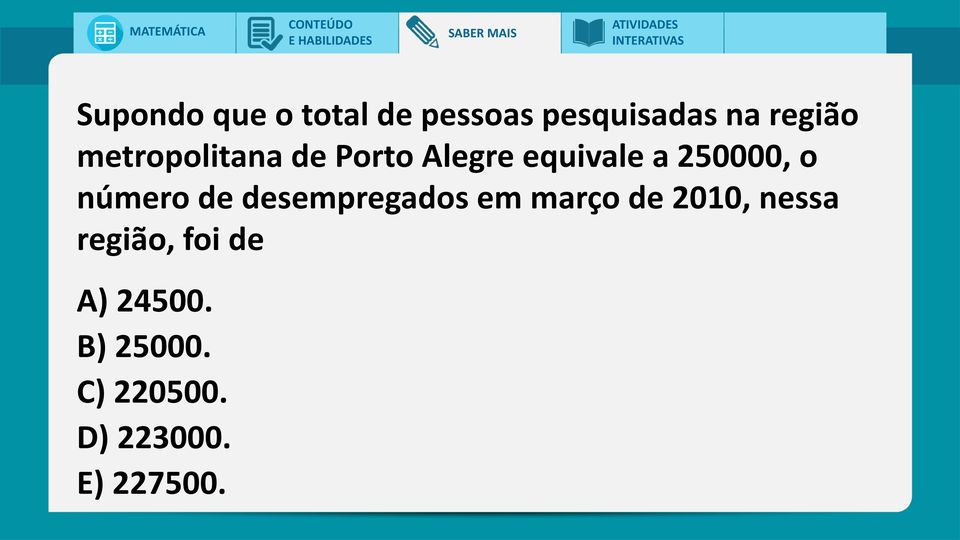 número de desempregados em março de 2010, nessa