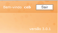 Bem-vindo fornecedor Ao entrar no portal, aparecerá no campo superior direito uma saudação e a identificação do usuário logado, ao lado o botão Sair. 2.