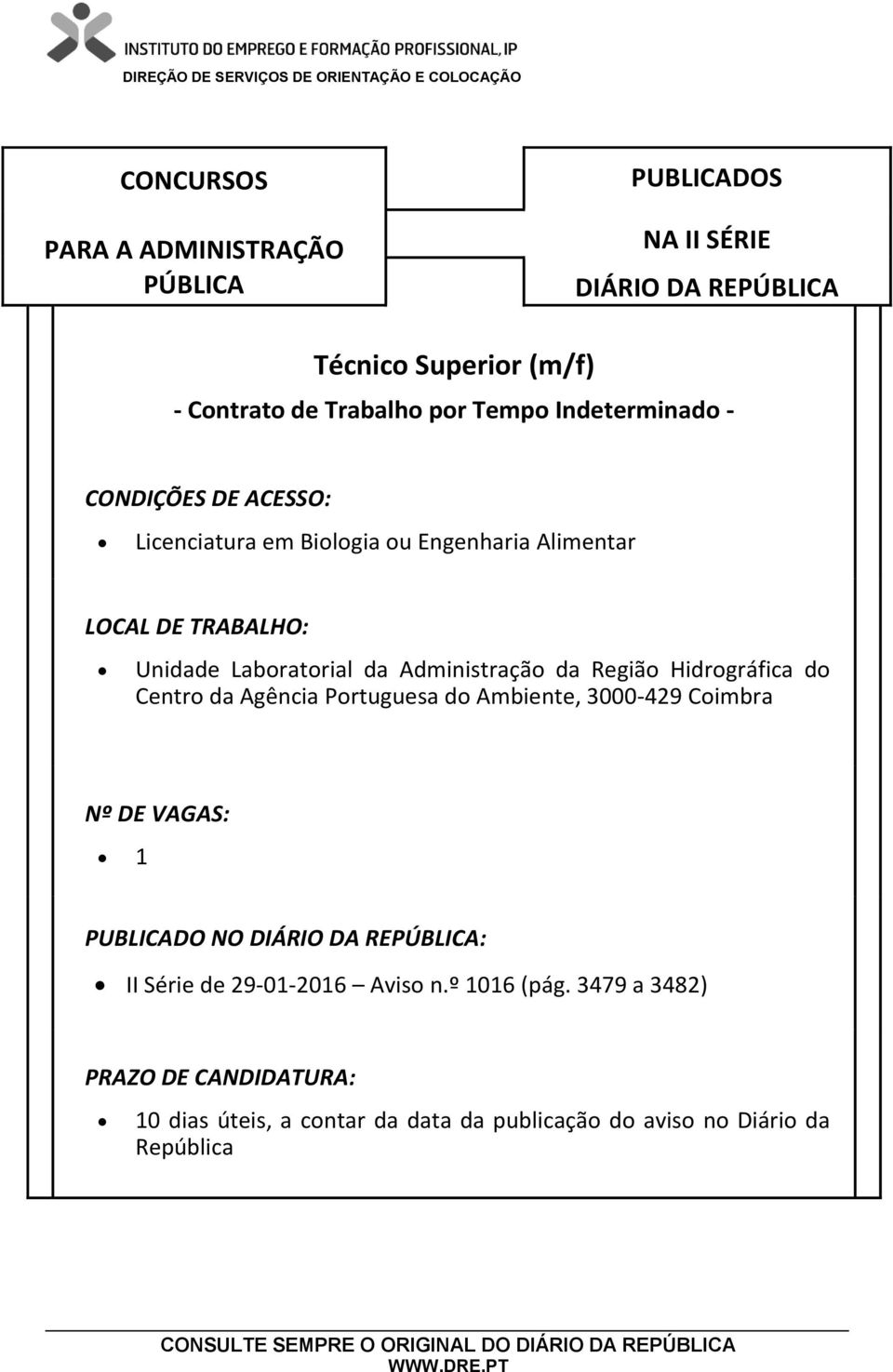 Centro da Agência Portuguesa do Ambiente, 3000-429