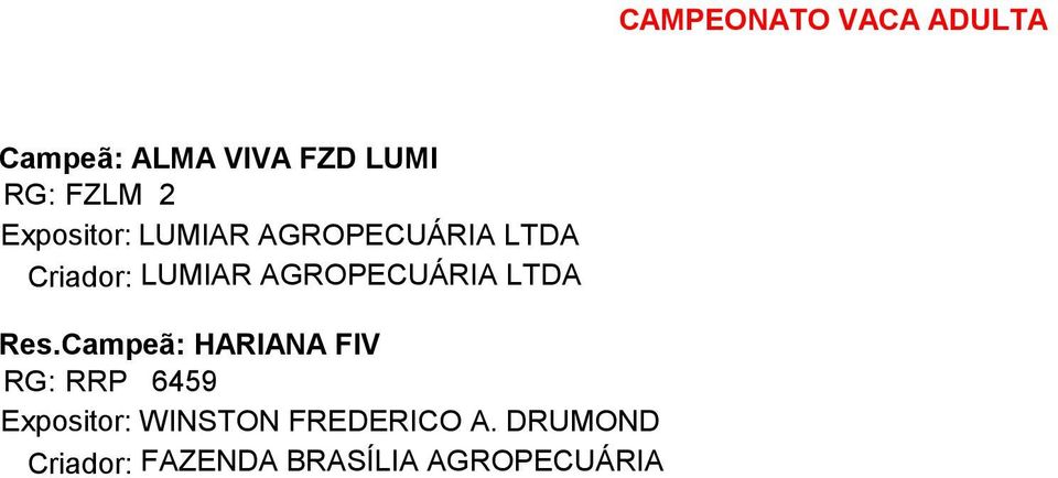 Criador: LUMIAR AGROPECUÁRIA LTDA Res.