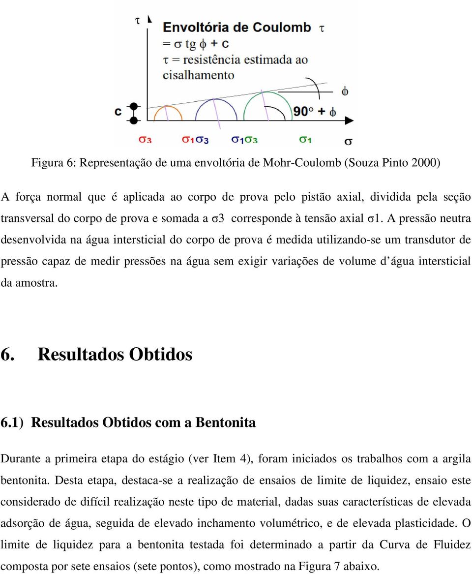 A pressão neutra desenvolvida na água intersticial do corpo de prova é medida utilizando-se um transdutor de pressão capaz de medir pressões na água sem exigir variações de volume d água intersticial