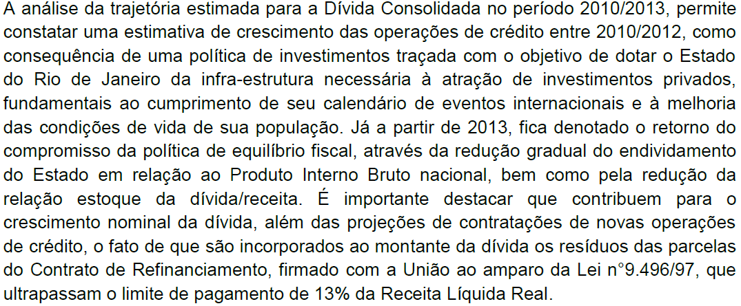 Administração Financeira Lei de Responsabilidade Fiscal Prof. Fábio Furtado Anexo de Metas Fiscais/LDO 2011 (Estado RJ) 65 Art.