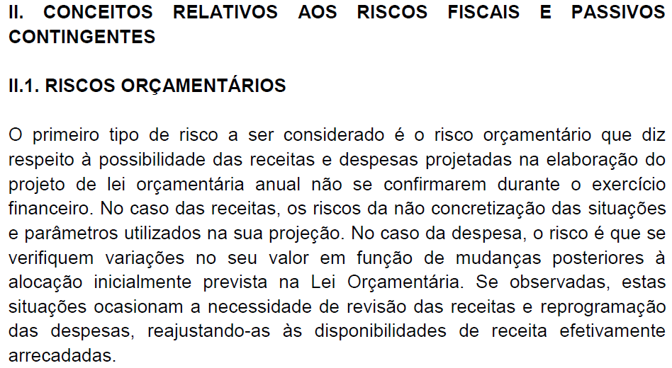Anexo de Riscos Fiscais/LDO 2011 (Estado RJ) 69 Anexo de Riscos