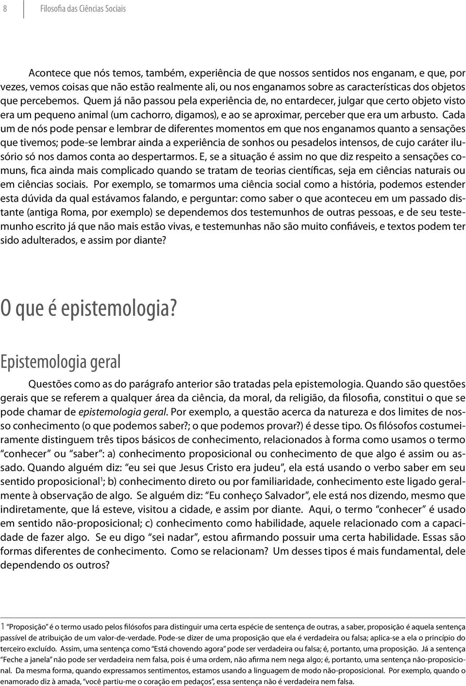 Quem já não passou pela experiência de, no entardecer, julgar que certo objeto visto era um pequeno animal (um cachorro, digamos), e ao se aproximar, perceber que era um arbusto.