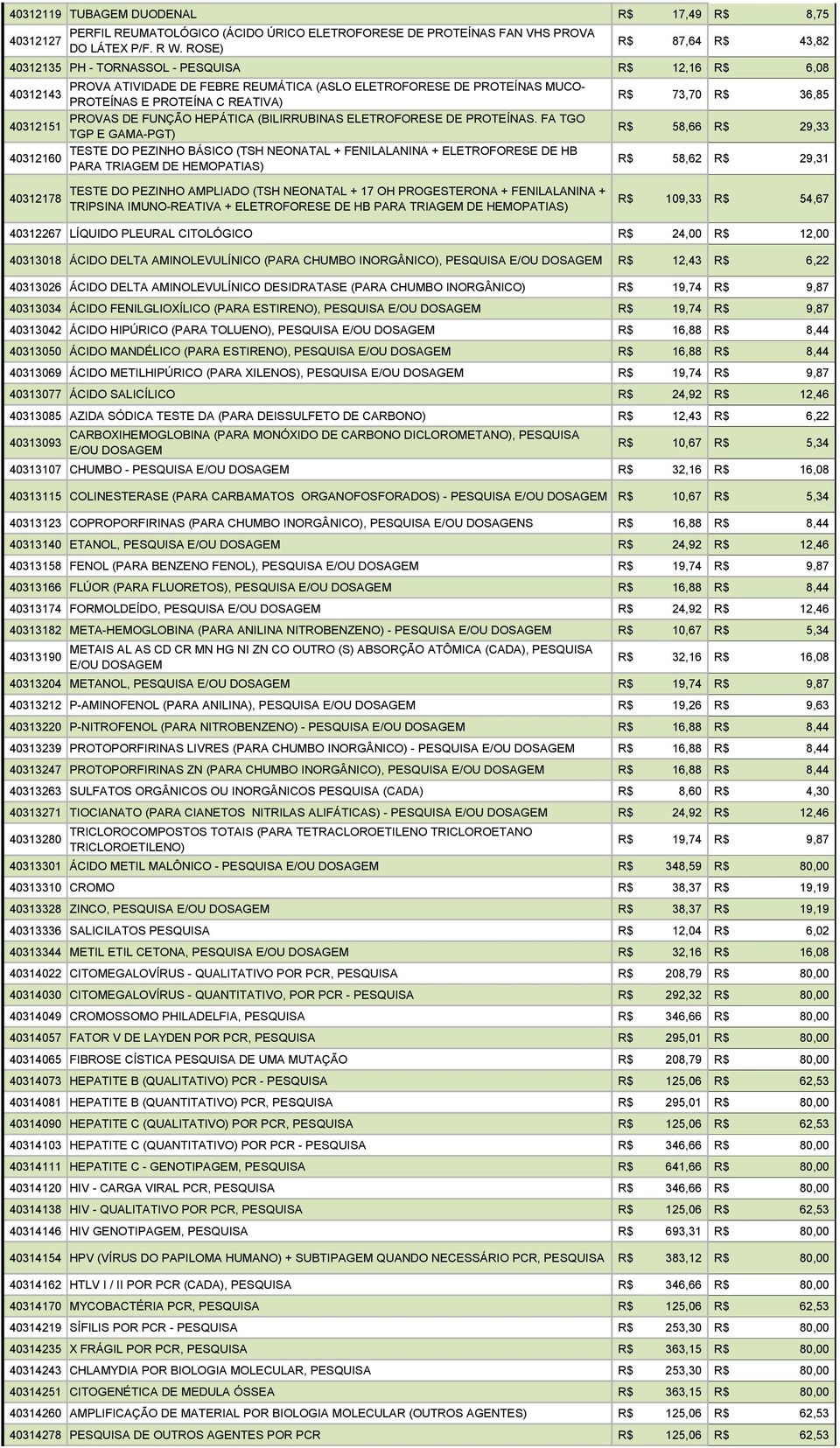 REATIVA) PROVAS DE FUNÇÃO HEPÁTICA (BILIRRUBINAS ELETROFORESE DE PROTEÍNAS.