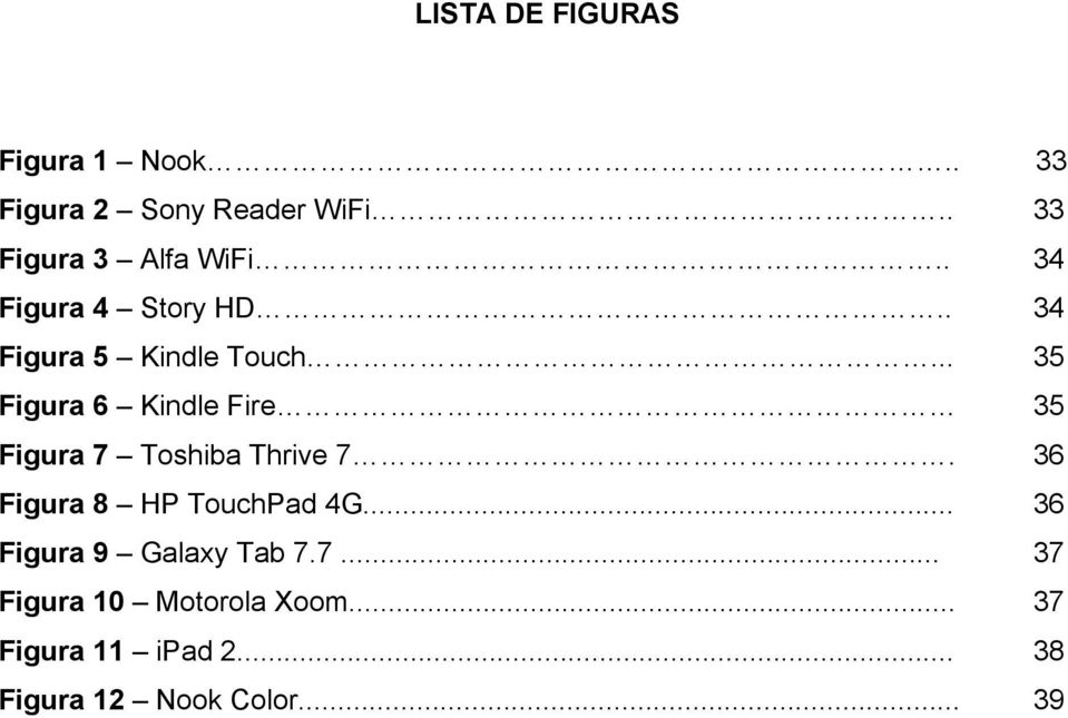 .. 35 Figura 6 Kindle Fire 35 Figura 7 Toshiba Thrive 7. 36 Figura 8 HP TouchPad 4G.