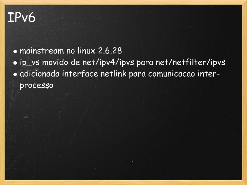 net/netfilter/ipvs adicionada