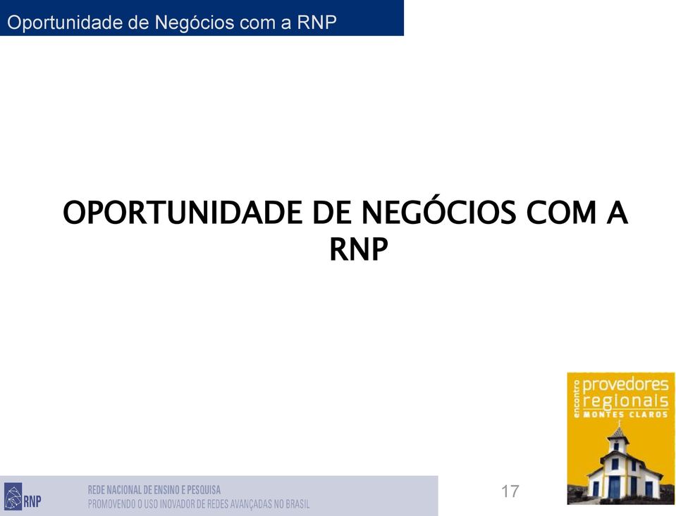 RNP OPORTUNIDADE