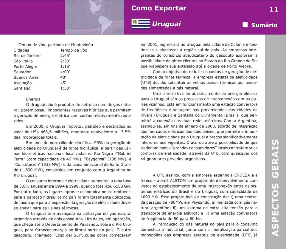 Em 2000, o importou petróleo e destilados no valor de US$ 468,6 milhões, montante equivalente a 13,5% das importações totais.