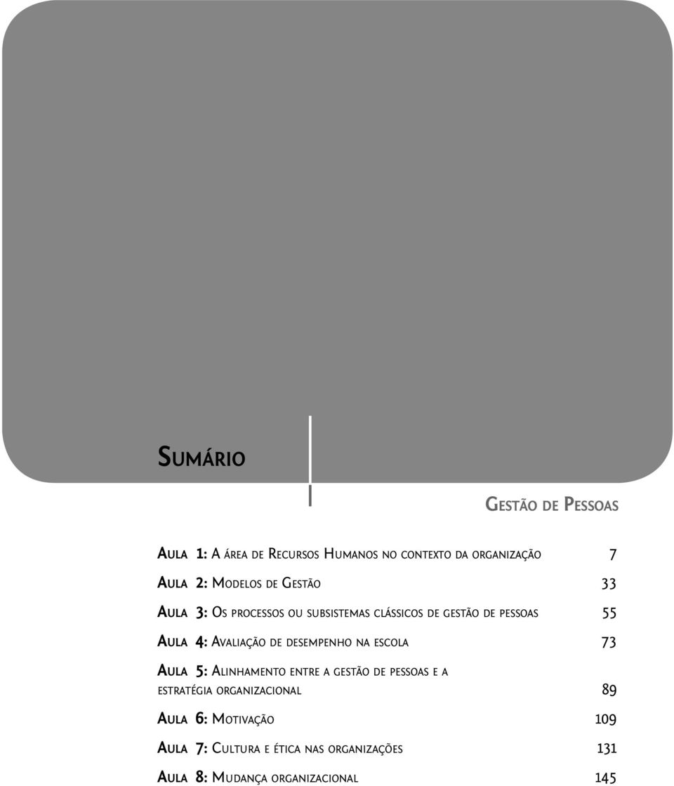 AVALIAÇÃO DE DESEMPENHO NA ESCOLA 73 AULA 5: ALINHAMENTO ENTRE A GESTÃO DE PESSOAS E A ESTRATÉGIA